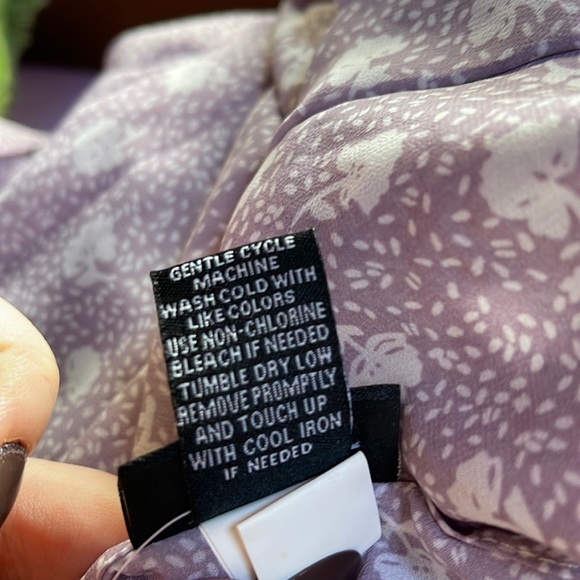 Torrid Purple & White Floral Tulip Back Slip Tank Top Size 2 - Picture 7 of 7